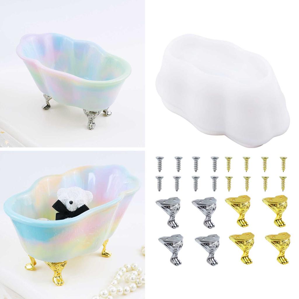 Soap Dish Tray Resin Mold Handmade Soap Box Silicone Mold Casting Epoxy Rings Dish Holders DIY Craft Jewelry Making