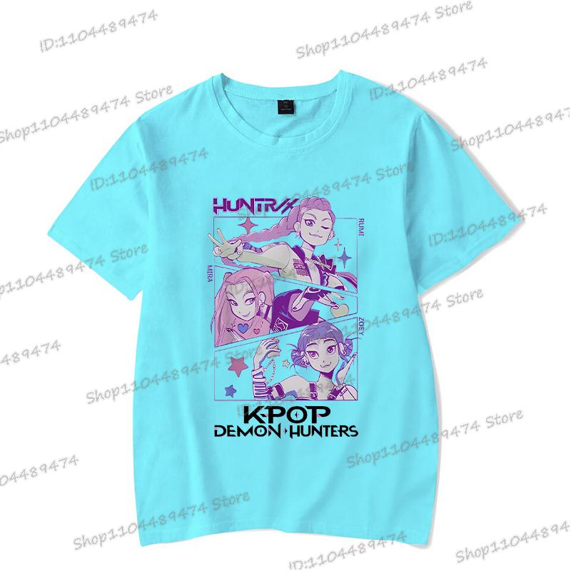 Heißer Verkauf KPop Dämonenjäger 2025 T-Shirt Herren Damen Mode Pop Punk Anime T-Shirts Unisex Vintage Cartoon Sommer T-Shirts