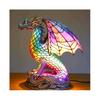 (dragon)Animal Table Lamp Stained Resin Stained Night Light Retro Desk Lamps Xmas Gift