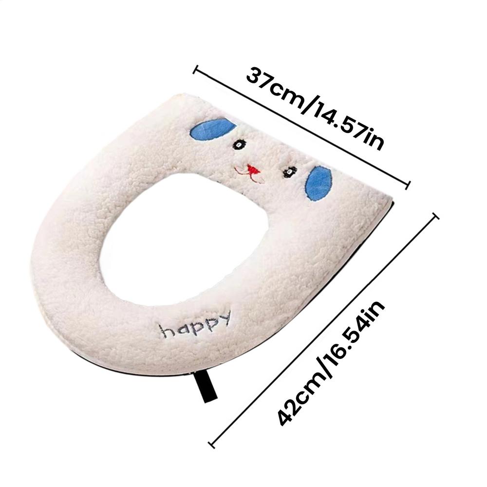 USB Winter Heated Toilet Seat Household Washable Toilet Seat Cover Fast Heating adjust Temperature Lamb Velvet Seat Cushion