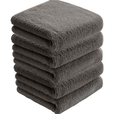 AYO Face Hotel Set of Carbon 34 X 80 Highly Low Gift Towel, Specification, 5, Gray, Fluffy, 100% Cotton, Cm, Absorbent, Durable, Plain, Shedding,
