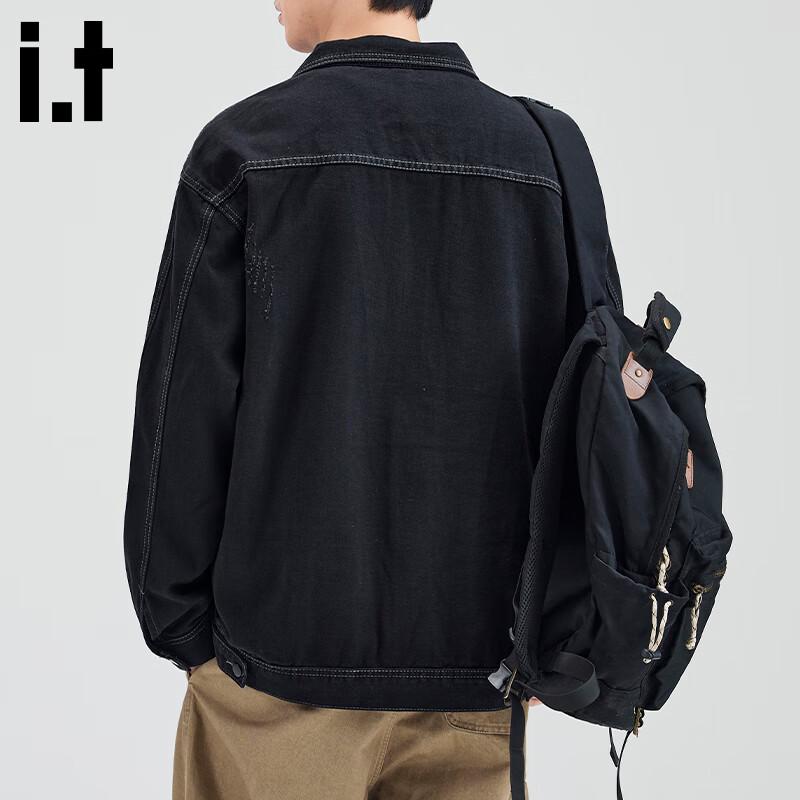 CHOCOOLATEit Men's Loose Fit Denim Workwear Jacket