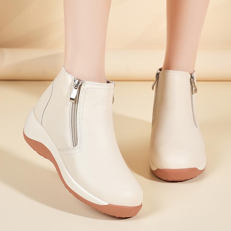 2025 Jaro/Podzim Retro Dámské Mokasíny s Měkkou Podrážkou ve Velkých Velikostech – Prodyšné, Ležérní, Jednoduché Boty pro Maminky