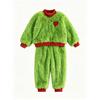 Women's Long Sleeve Plush T-Shirt and Pants Set for Lounging, Sleep and Casual Wear