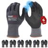 Mustbau 6 Paires Gants De Travail À Écran Tactile - Gants Nitrile Résistants À l'Abrasion - Convient Pour Jardinage - Mécanique