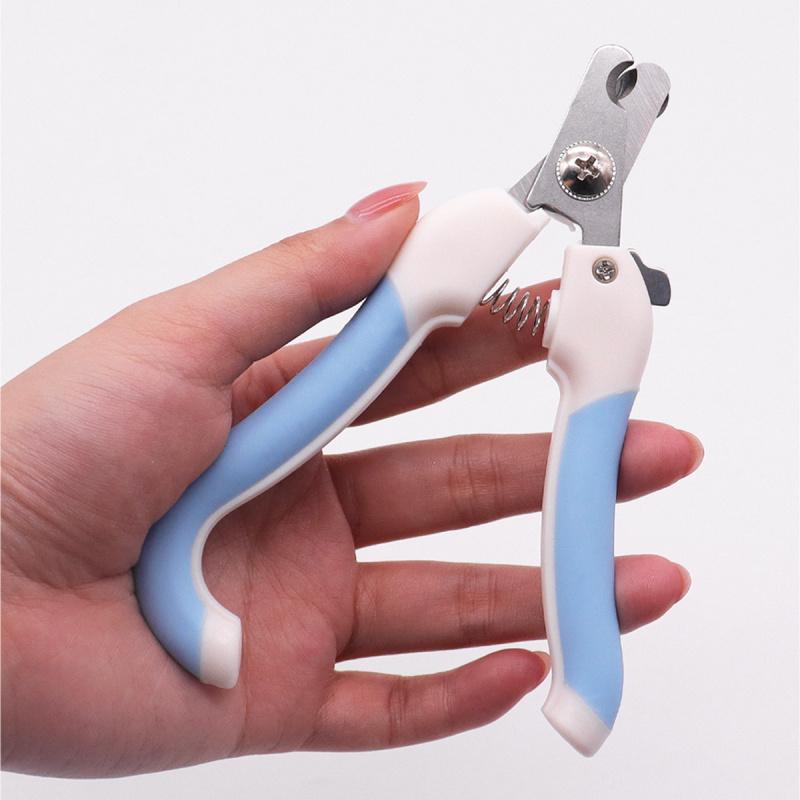 Pet Nail Clippers for Dogs and Cats, Stainless Steel Grooming Scissors with Straight Handle, Safe Toe Claw Trimmer Tool