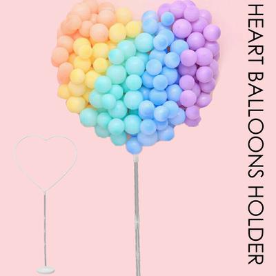 Balloon Garland Base Reusable Heart Shaped Wreath Column Base Stand Holder Balloon Arch Frame for Baby Shower Wedding Birthday