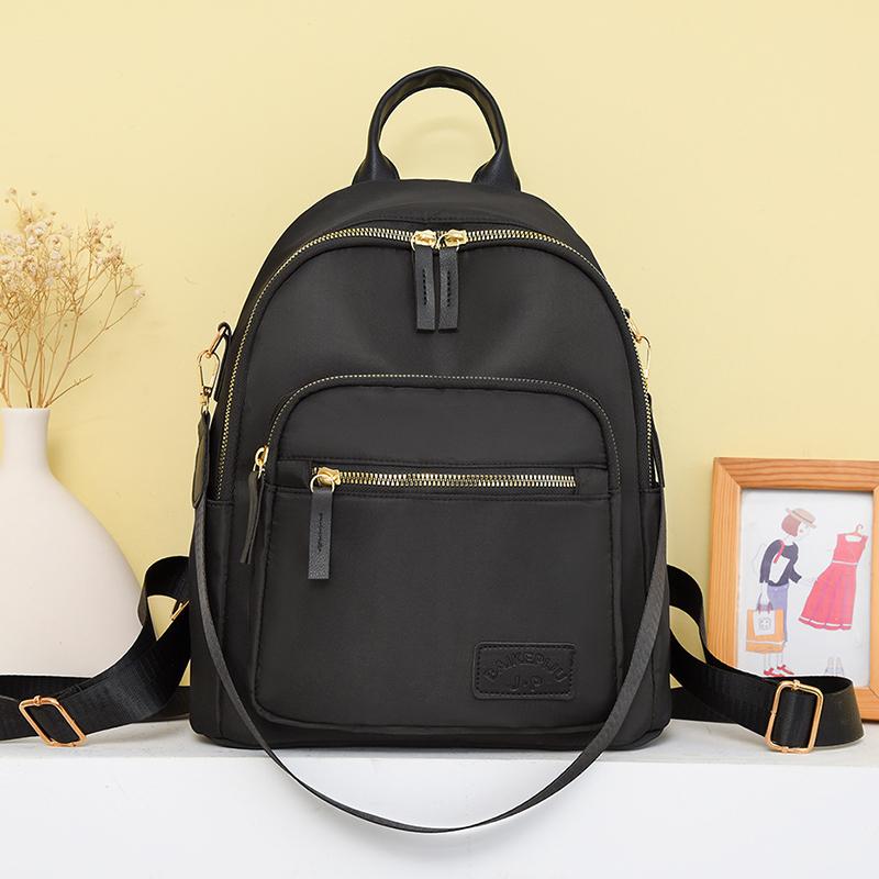 Weiblicher Reiserucksack mit großer Kapazität, einfarbig, Schultasche