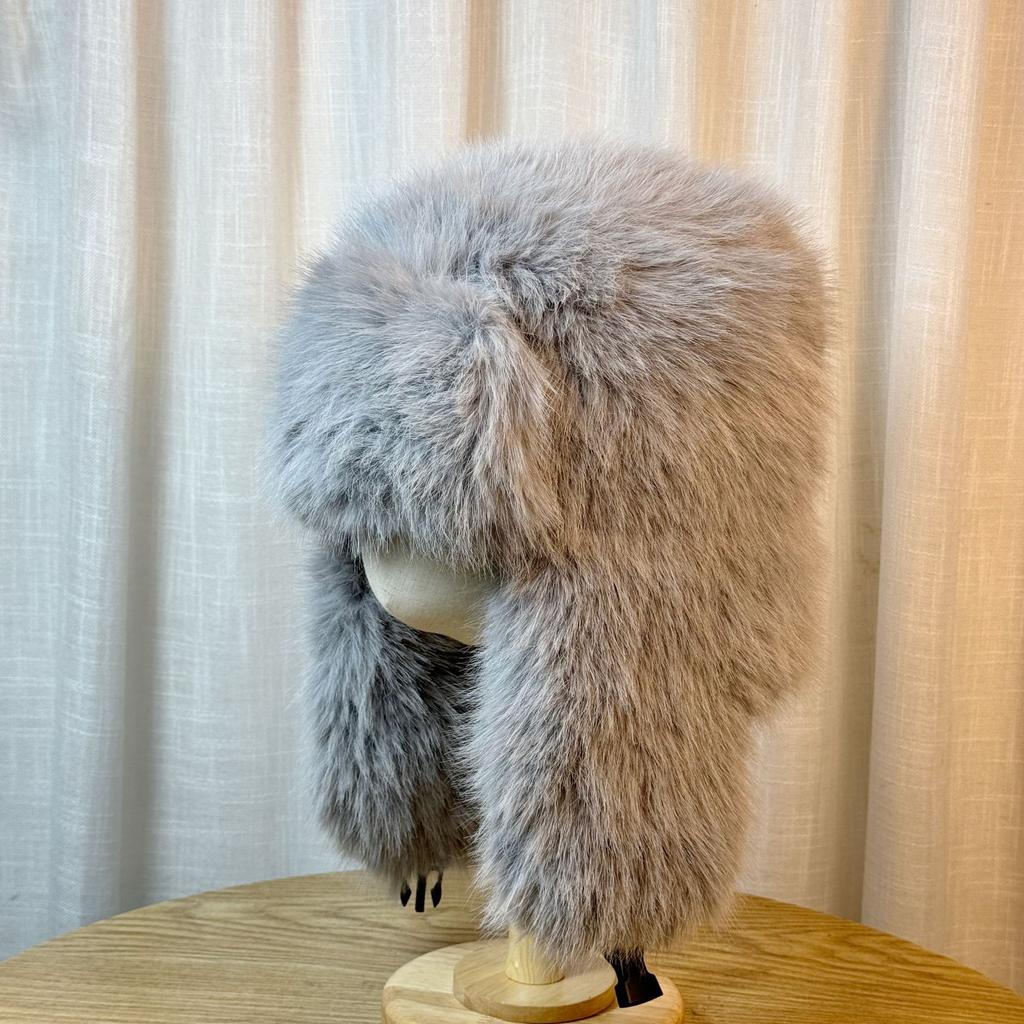 Northeastern Imitation Mink Lei Feng Hat Women's Outdoor Travel Plush Hat Men's Snow Mountain Windproof and Cold Ear Protection Hat Autumn and Winter
