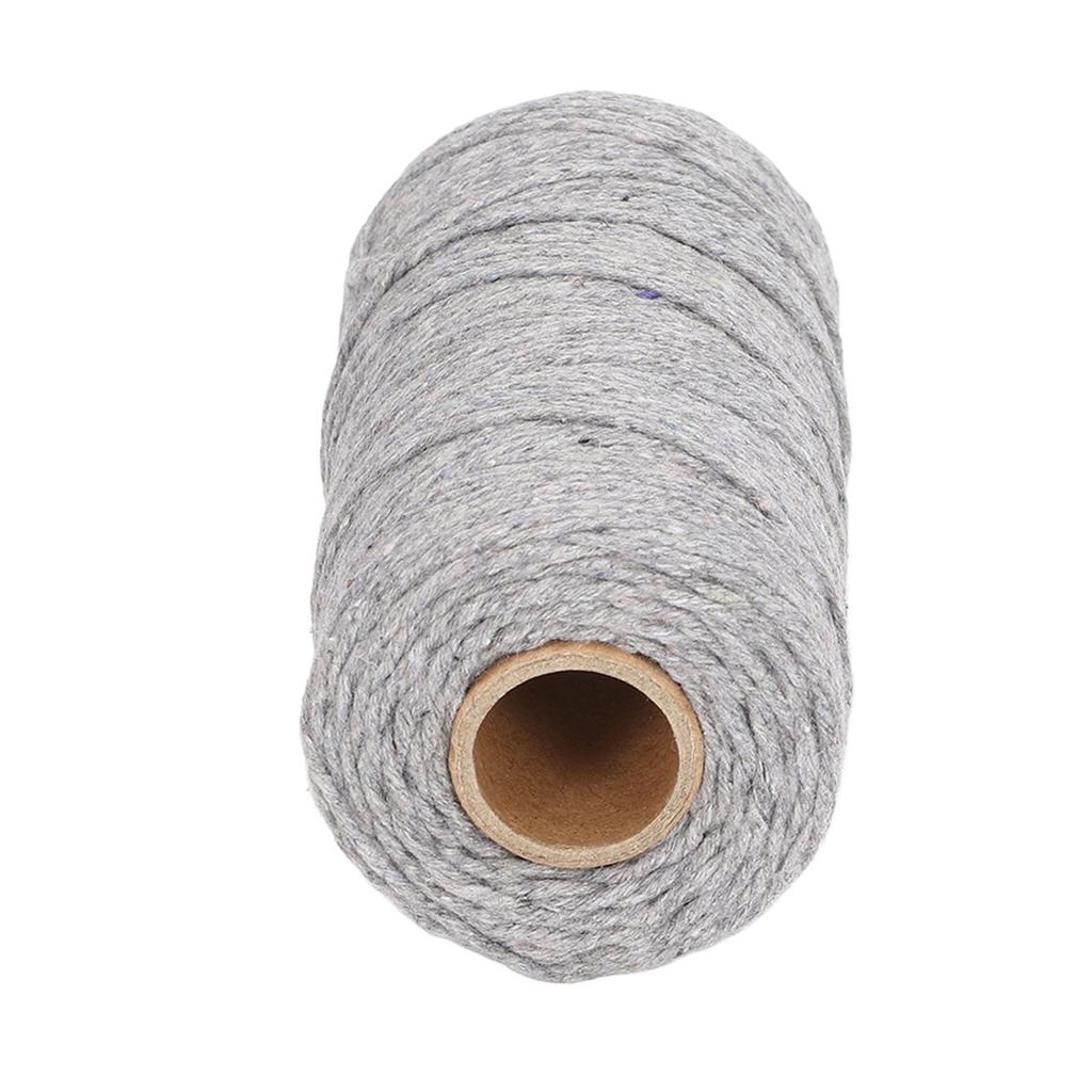 Macrame Cord 2mm Soft Thick Odorless Recycled Cotton Macrame Rope for DIY Tassel Crafts Gardening