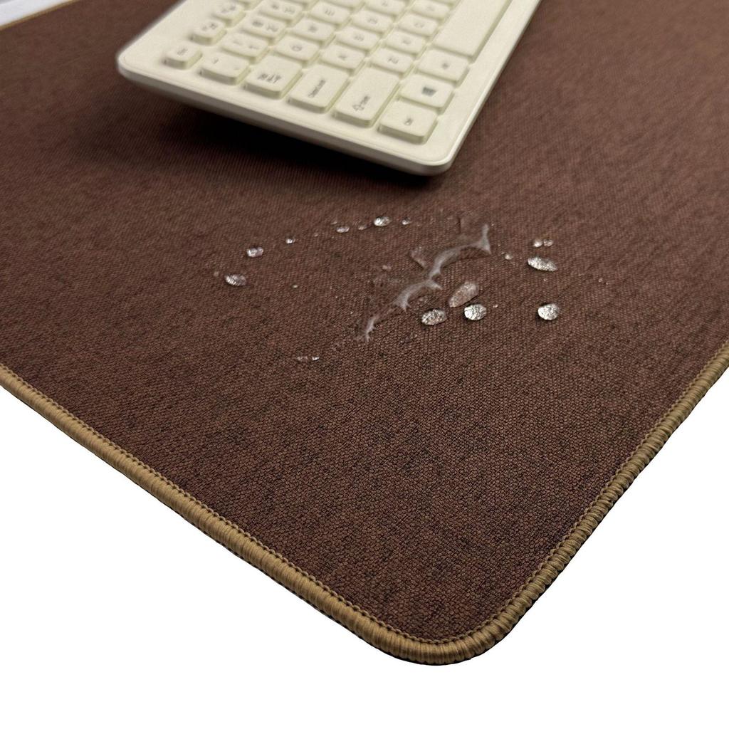 Extra Large Thick Cotton Linen Mouse Pad – Solid Color Desk Mat for Office & Computer Use