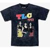 TLC Mujeres TLC 1992 Grupo de Música R&B Camiseta Negra Lavado Mineral NWT S/M, M/L