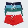 Men Swimming Shorts Drawstring Elastic Waist Soft Quick Dry Breathable Slim Fit Solid Color U Convex Mid Waist Bathing Boxers Surfing