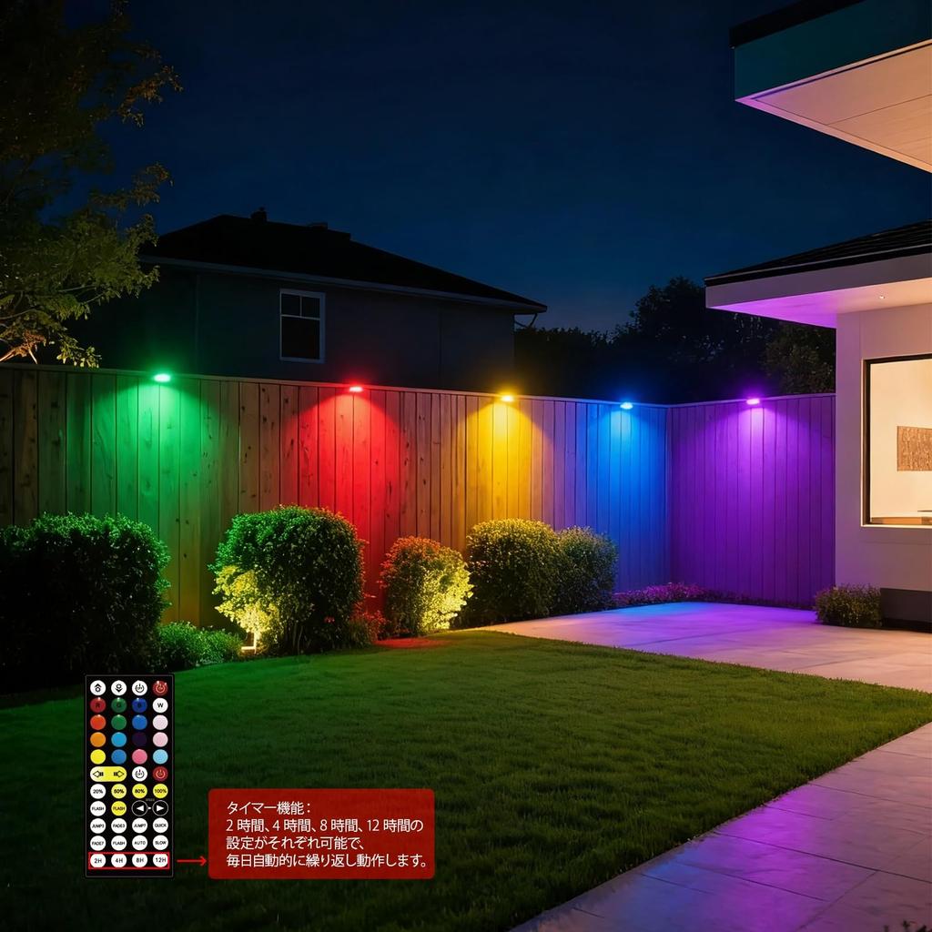 50W RGB Floodlight, Color Light, RGB + 2700K Warm Light, 5000lm, Perfect for Holidays and Everyday Lighting, IP66 Waterproof, Dimmable, 16 Colors, 8