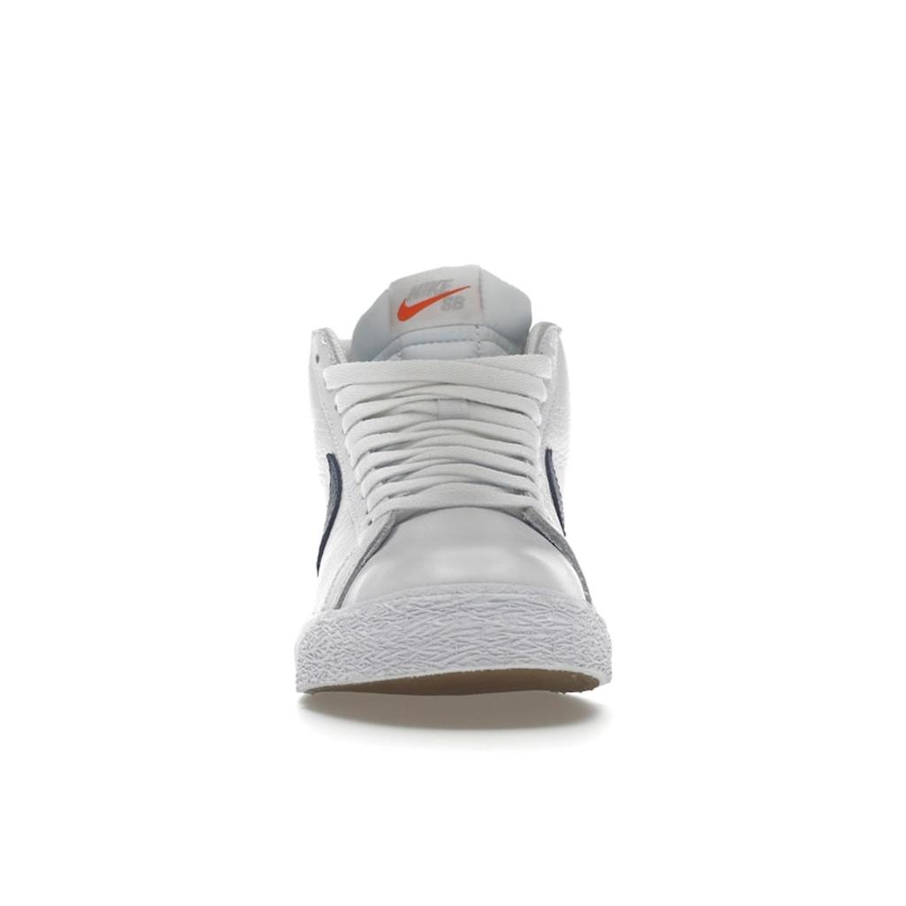 Nike Zoom Blazer Mid ISO SB Orange Label - White Navy Men Sneakers Safety-Orange DC4472-100