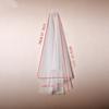 Luxurious Double Layer Bridal Veils Airy Sheer Hair Accessory For Wedding Pearls Adorned Headpiece Classical Design