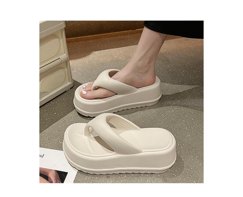 Damen EVA Flip-Flops mit dicker Sohle: Größenerhöhend, Weich, Outdoor- & Strandbekleidung