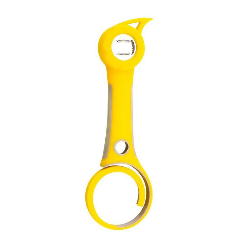 Six In One Bottle Opener, Multifunctional Stainless Steel Beer Cap Opener, Bottle Cap Screw, Household Can Opener, Kitchen Tool