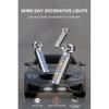 2pcs Car LED Daytime Headlight With Wind Powered Fan Floodlights Auxiliary Lighting Motorcycle Lamp For Enhanced Visibility