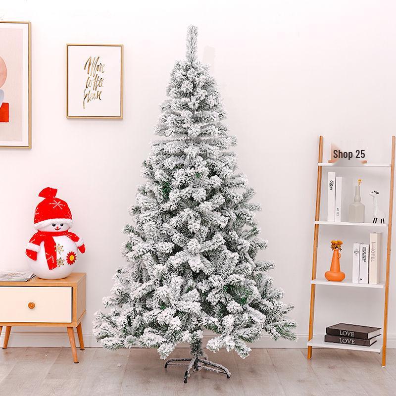 Handmade DIY Christmas Tree with Lights and Large Ornaments - New Household Style