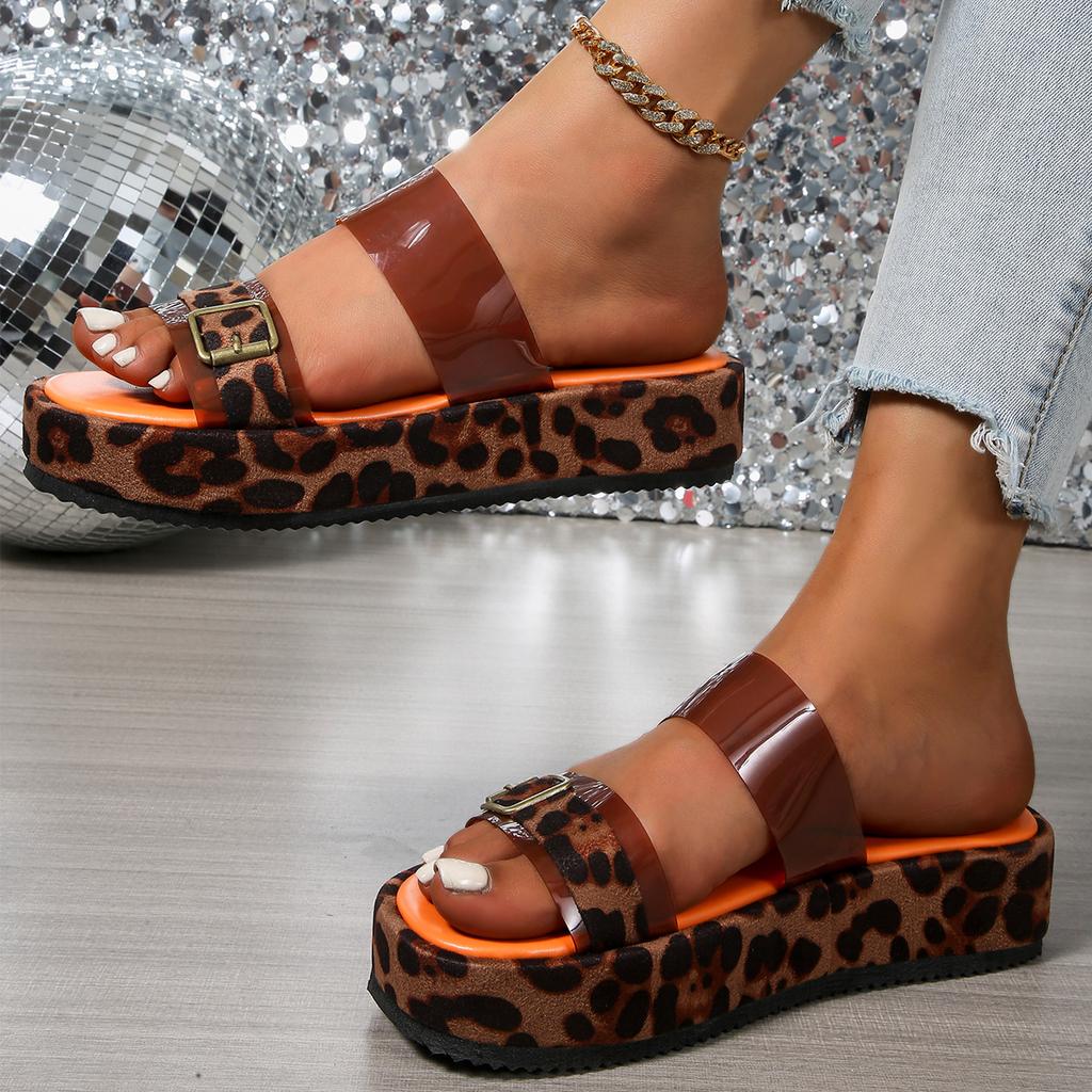 Plus Size Shoes for Women 36-43 Fashion Summer 2026 Slip On Platform Wedges Sandals Casual Beach Slippers Women
