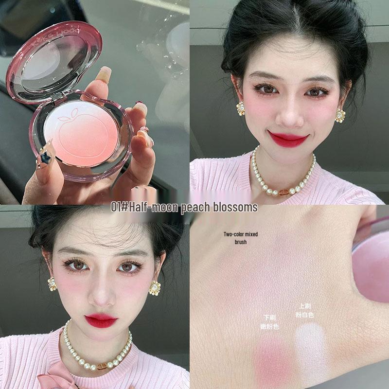 

Kekemood Peachy Puff Градиентные румяна: Матовый финиш, Улучшает цвет лица, Не скатывается, Идеально для студентов.