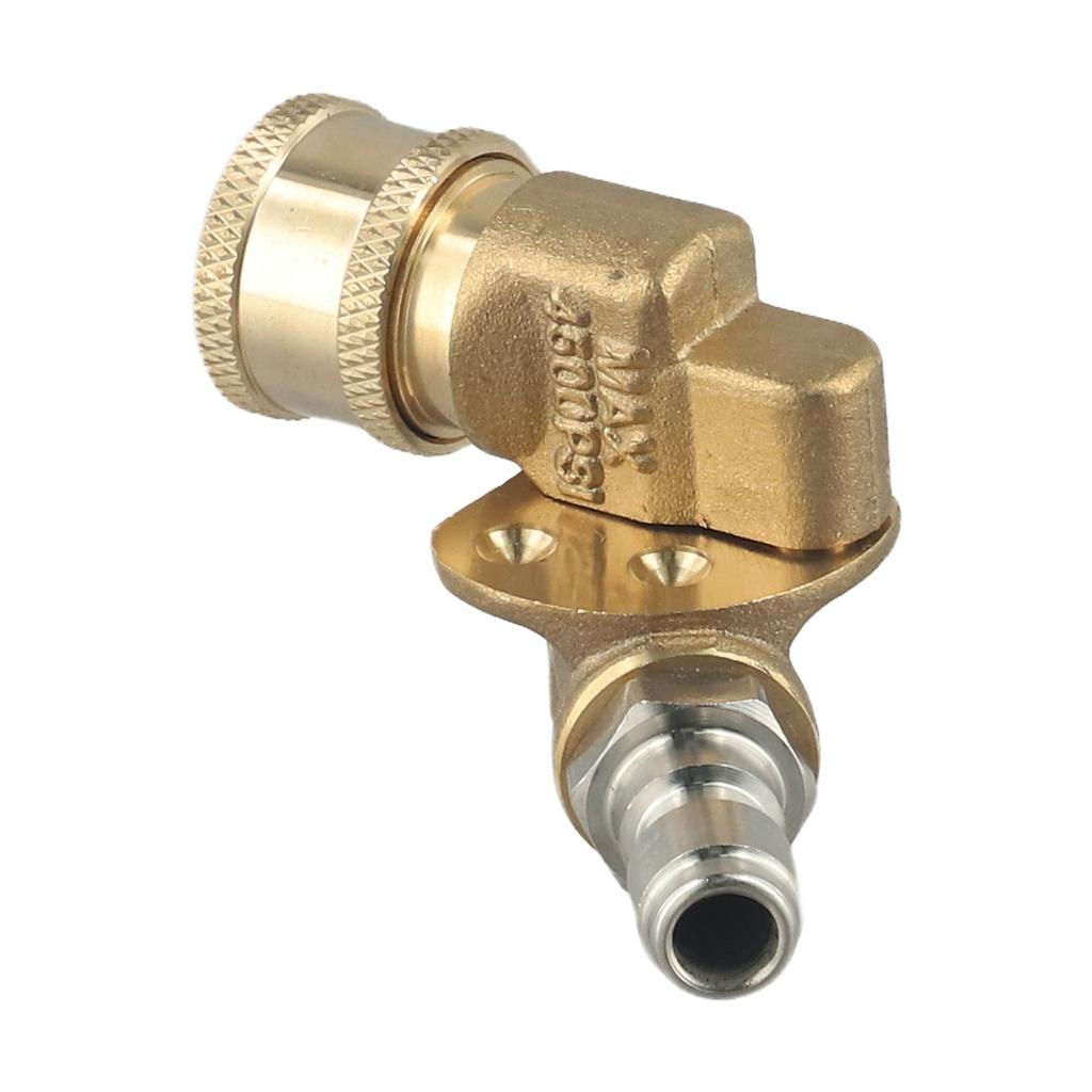 Efficient Cleaning 360 Degree Pivoting Coupler Pivoting Cleaning Nozzle Alloy Material Must-have Cleaning Tool