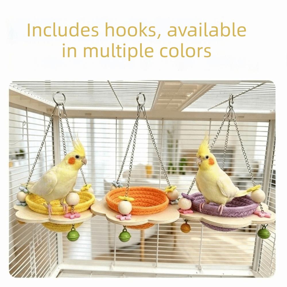 Cozy Woven Bird Nest Round Bird Sleeping Hut Multi-Purpose Hanging Bird Nest Bird Breeding
