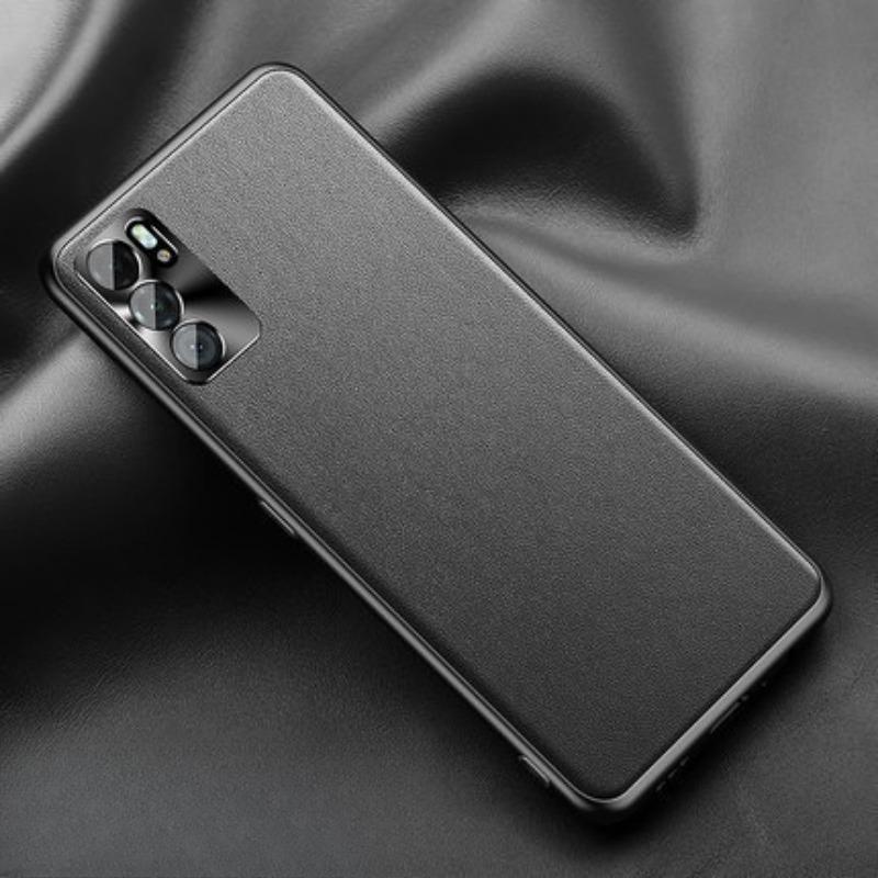 

Подходит для Oppo Reno10 Pro Кожаный чехол для телефона Find X5 Всесторонний K10 Металлический чехол для объектива RENO OPPOk10 чёрный