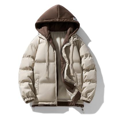 Men's Winter Loose Casual Thickened Warm Padded Jacket Japanese Trend Hooded Padded Jacket