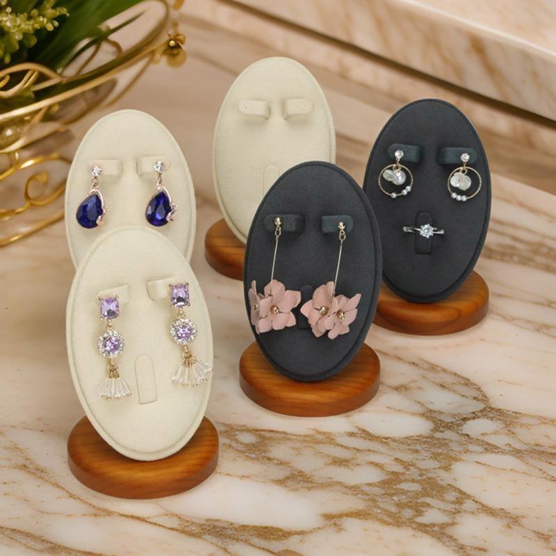 Wood Jewelry Organizer Lightweight Rack for Displaying Bracelets Necklaces and Earrings Accessories Organization Shelf