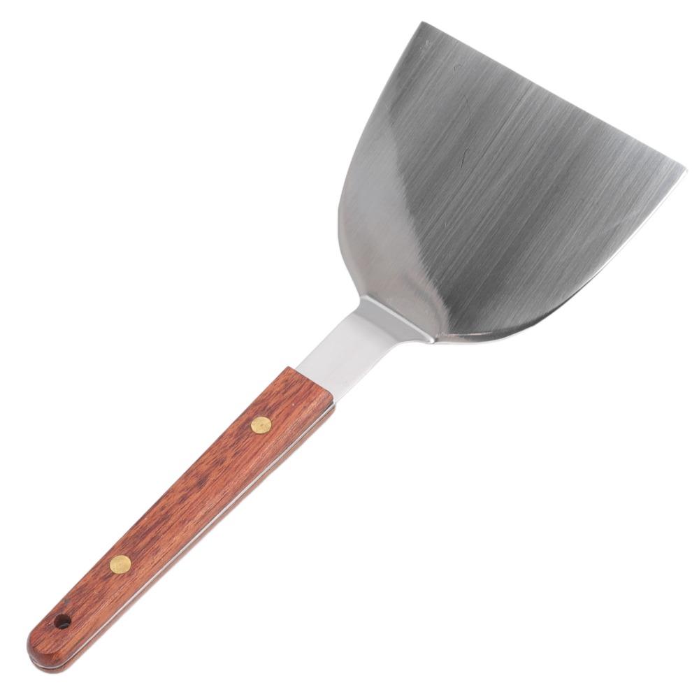 Wide Blade Pancake Turner Stainless Steel Teppanyaki Spatula Cooking Utensil Burger Turner  Griddle