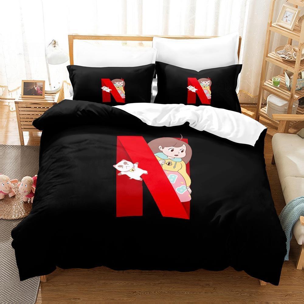 Fashion 3D Print Anime Bee And Puppycat Bedding Set Single Twin Full Queen King Size Bed Set Adult Kid Bedroom Duvet Cover Sets