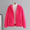 Giacca Leggera Imbottita in Cotone da Donna Nuova Invernale 2025 Cappotto in Cotone Sottile Ampio Corto Parka da Donna con Cappuccio Cappotto Capo d'Abbigliamento Esterno da Donna