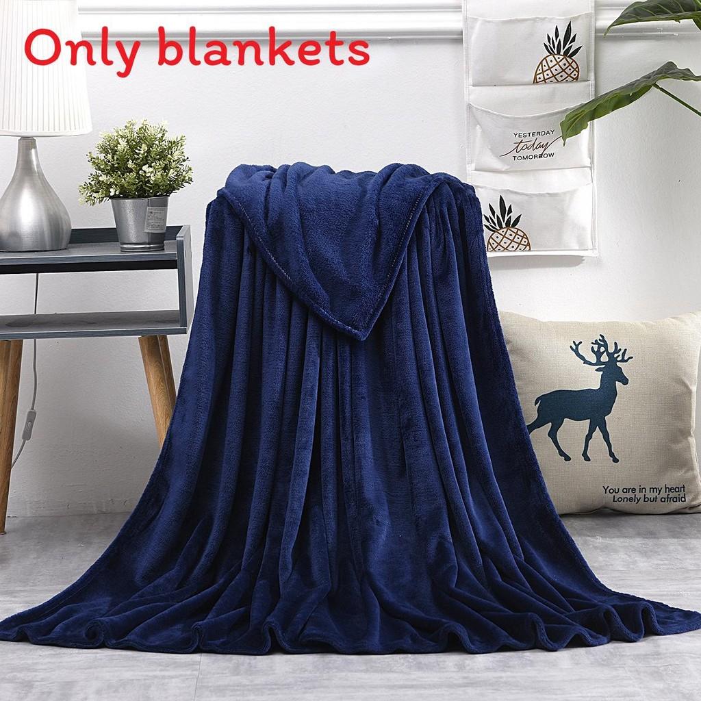 Solid Simple Color Soft Plush Blanket For Napping Sofa And Daily Bedroom Use