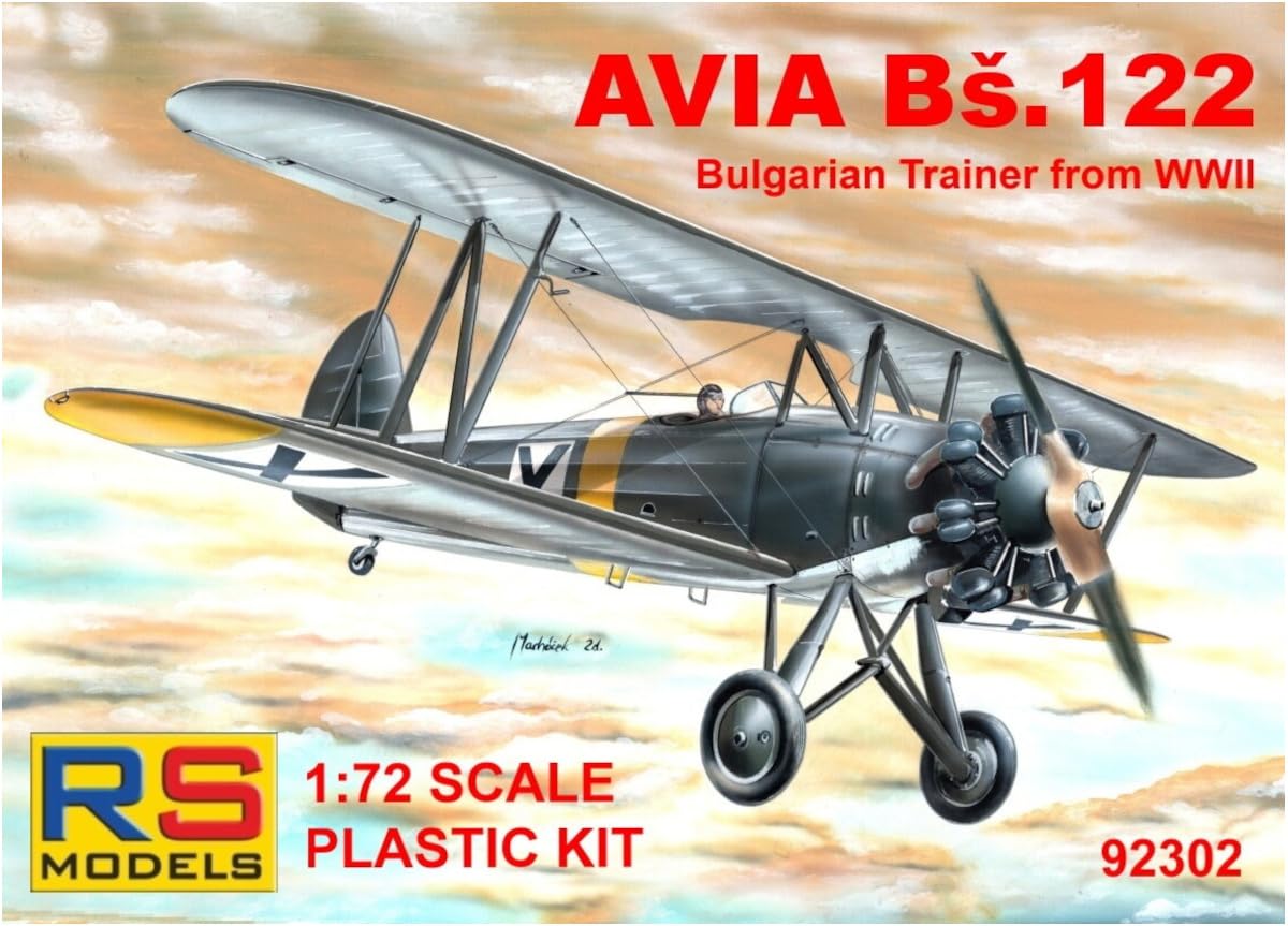 

RS Model WWII Bulgarian Avia Trainer Plastic Model Kit 92302 1/72 Bs.122 (Airplane)