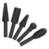 5pcs Black Finish Rotary Drill Bits Set High Carbon Steel Twist Drill Bits Set  Wood Carving