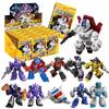 1/12Pcs Mini Transformer 5.5cm Optimus Prime Bumblebee Megatron Thundercracker Robot Action Figure Building Block Splicing Toys