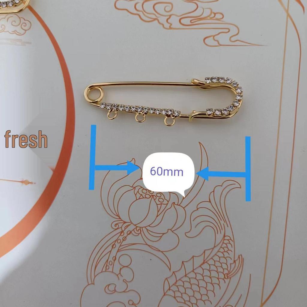 Korean Style High-Quality Safety Brooch: Color-Preserving Electroplated Wrap-Around Pin, European Standard, DIY Handmade.