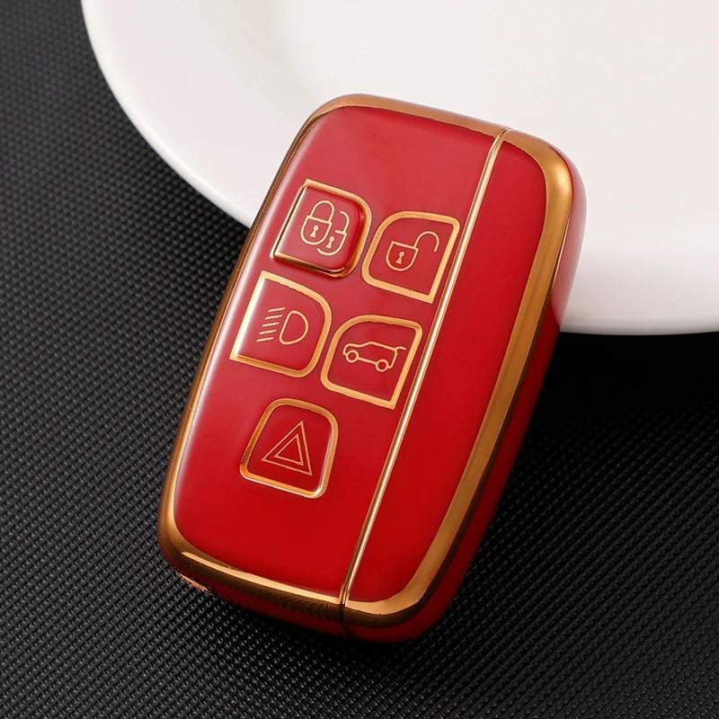 For Land Rover Range Rover Sport Discovery 3 4 Elander 2 Evoque TPU Car Key Case Cover Holder Shell Fob Accessories