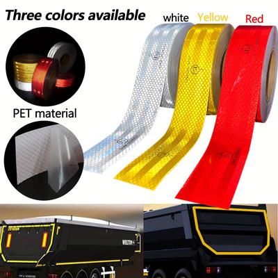 Reflective Safety Tape High Intensity Reflective Safety Mark Self-adhesive Warning Strip Waterproof Safety Tape