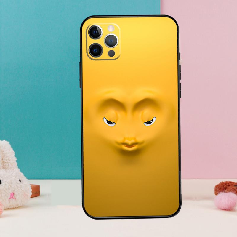 3D funny face Cute Phone Case For iPhone 17 Air 16 15 13 12 11 14 Pro Max 12 13 mini 15 16 Plus 16e Cover Coque