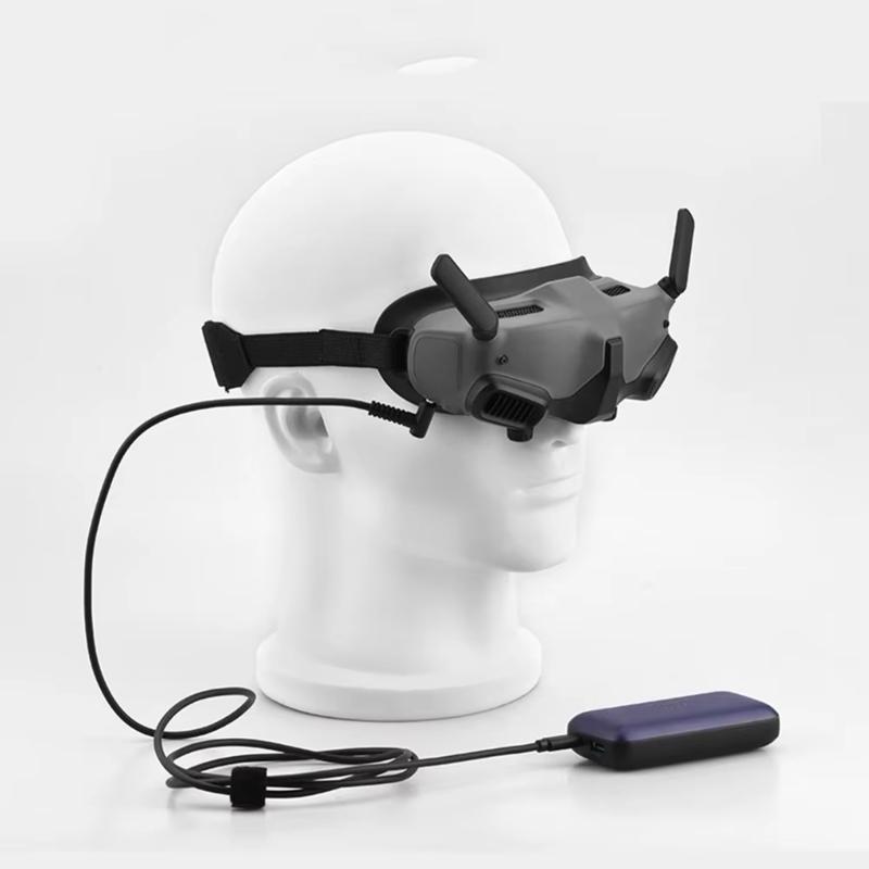 Power Supply Cable Type C to 4530 Fast Charging Port Mobile Power Line for Goggles 2 Flying Glasses Drones Accessories