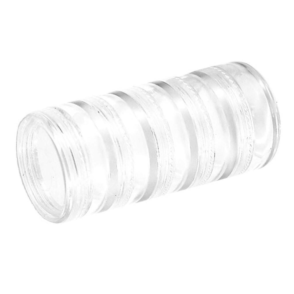 Round Jewelry Box Transparent Sturdy PP 5 Tiers Design Light Portable Jewelry Storage Box for