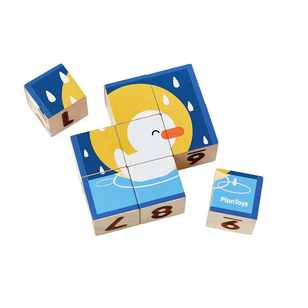 PlanToys Animal Puzzle Cube (4649)