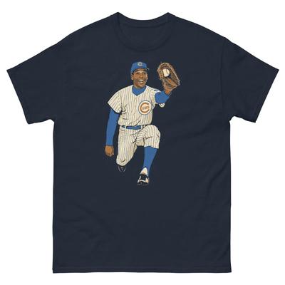 Ernie Banks Baseball Graphic T Shirt Classic Tee