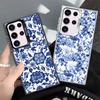 Blue And White Porcelain Pattern Shockproof Phone Case for Samsung Galaxy S26 Edge S25 Ultra S24 FE S23 Plus S21 Cover Anti Fall