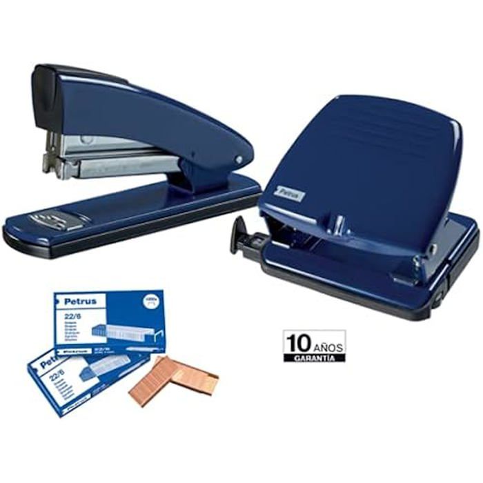 Agrafeuse - petrus - modèle 2001 - couleur bleu - usage adulte - mixte