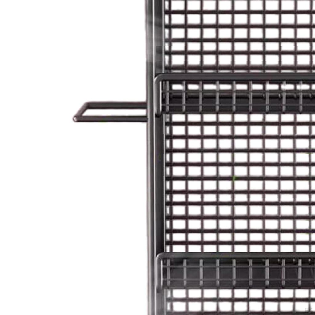 3-stufiger wandmontierter Draht-Hängeaufbewahrungskorb Eisen Bauernhaus Lebensmittel Zwiebel Obst