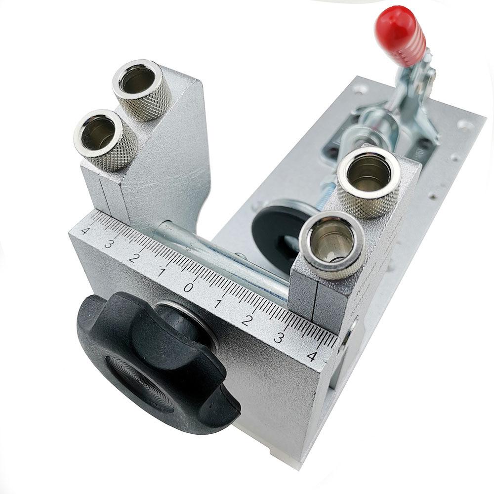 Free Shipping Woodworking Pocket Hole Jig System Guide Carpenter Kit Inclined Hole Drill Tools Camp Base 9.5mm Drill Bit Kit